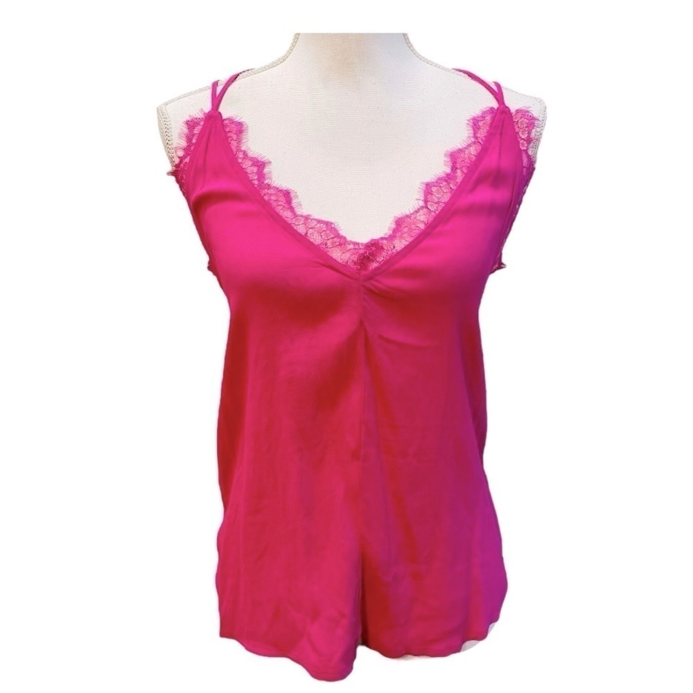 Anthropologie Silence + Noise Pink Sleeveless Blouse X-Small NWT NEW!